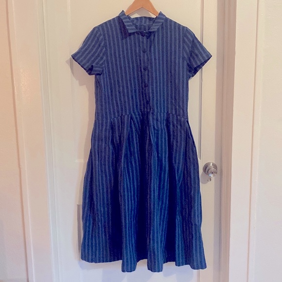 Off On Dresses & Skirts - Linen Short sleeve Midi dress